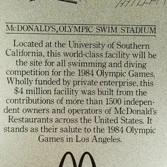 McDonald's 1984 L.A. Olympics Games of the XXIII Olympiad Gymnastic VTG Tin Tray - Picture 5 of 7